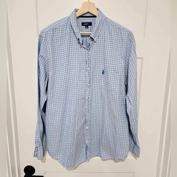 Johnnie - O Men’s Plaid Egyptian Cotton button down size XXL - Picture 1 of 8